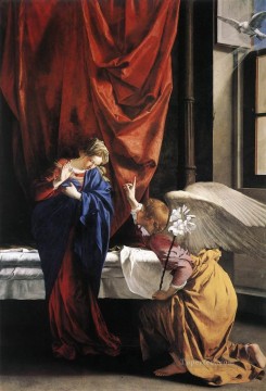 Orazio Gentileschi Painting - Anunciación pintor barroco Orazio Gentileschi